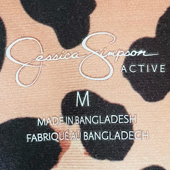 Jessica Simpson NWT Colorful Ombré Leopard Print Stretch Athletic Legging Medium - Picture 5 of 7